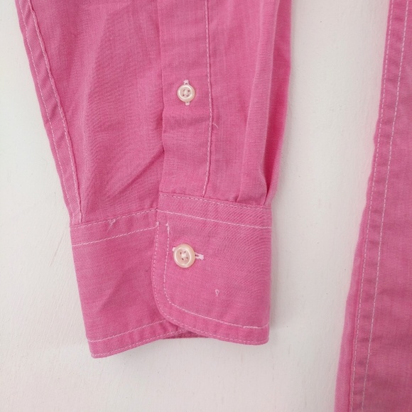 Chaps | Pink White Lightweight Easy Care Size M - Picture 5 of 8